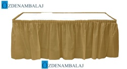 PLASTİK MASA ETEĞİ 75 CM*4,4 MT ( ALTIN )