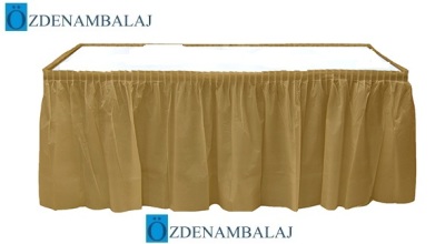 PLASTİK MASA ETEĞİ 75 CM*4,4 MT ( ALTIN ) - 2