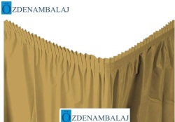 PLASTİK MASA ETEĞİ 75 CM*4,4 MT ( ALTIN ) - 3