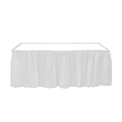PLASTİK MASA ETEĞİ 75 CM*4,4 MT ( BEYAZ ) - 3
