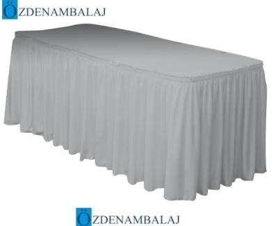 PLASTİK MASA ETEĞİ 75 CM*4,4 MT ( GÜMÜŞ ) - 2