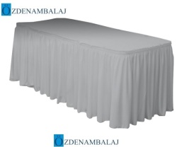 PLASTİK MASA ETEĞİ 75 CM*4,4 MT ( GÜMÜŞ ) - 3