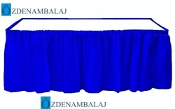 PLASTİK MASA ETEĞİ 75 CM*4,4 MT ( MAVİ ) - 2