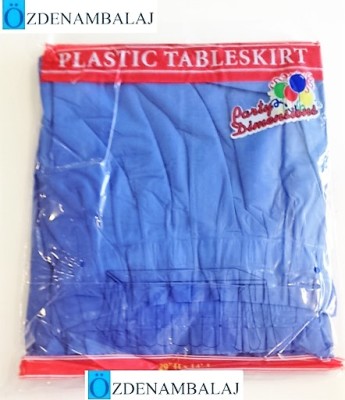 PLASTİK MASA ETEĞİ 75 CM*4,4 MT ( MAVİ ) - 3