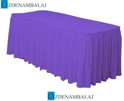 PLASTİK MASA ETEĞİ 75 CM*4,4 MT ( MOR ) - 2