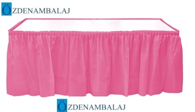 PLASTİK MASA ETEĞİ 75 CM*4,4 MT ( PEMBE ) - 1