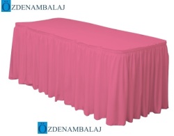 PLASTİK MASA ETEĞİ 75 CM*4,4 MT ( PEMBE ) - 2