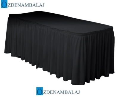 PLASTİK MASA ETEĞİ 75 CM*4,4 MT ( SİYAH ) - 1