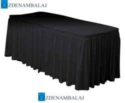 PLASTİK MASA ETEĞİ 75 CM*4,4 MT ( SİYAH ) - 2