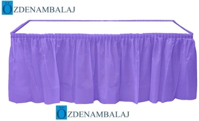 PLASTİK MASA ETEĞİ MT 75 CM *4,4 MT ( LİLA ) - 1