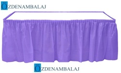 PLASTİK MASA ETEĞİ MT 75 CM *4,4 MT ( LİLA ) - 2