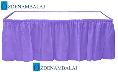PLASTİK MASA ETEĞİ MT 75 CM *4,4 MT ( LİLA ) - 2
