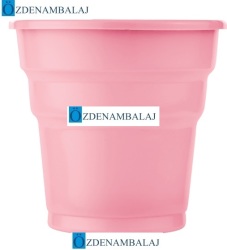 ROLL-UP PLASTİK MEŞRUBAT BARDAĞI  PEMBE 25'Lİ - 2