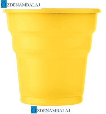 ROLL-UP PLASTİK MEŞRUBAT BARDAĞI SARI 25'Lİ - 1