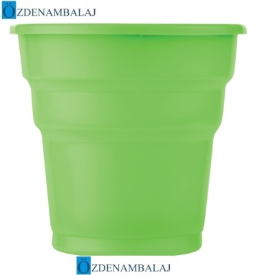 ROLL-UP PLASTİK MEŞRUBAT BARDAĞI YEŞİL 25'Lİ - 1