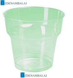 PLASTİK TRANS PARAN MEŞRUBAT BARDAĞI YEŞİL 25'ADET