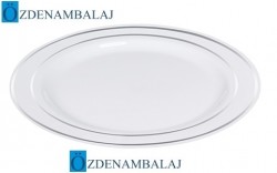 PORSELEN GÖRÜNÜMLÜ PLASTİK TABAK 19 CM 6 ADET