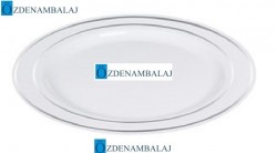 PORSELEN GÖRÜNÜMLÜ PLASTİK TABAK 19 CM 6 ADET - 2