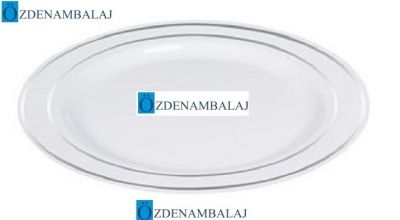 PORSELEN GÖRÜNÜMLÜ PLASTİK TABAK 19 CM 6 ADET - 2