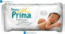 PRİMA PAMBERS SENSİTİVE ISLAK HAVLU 56'ADET - 1