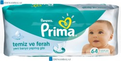 PRİMA PAMBERS SENSİTİVE ISLAK HAVLU 64'ADET - 1