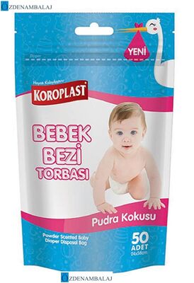 ​PUDRA KOKULU BEBEK BEZİ TORBASI 24*38 CM 50’Lİ - 1