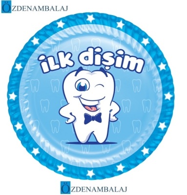 ROLL-UP İLK DİŞİM ERKEK KARTON TABAK ( 23 CM 8'Lİ ) - 1
