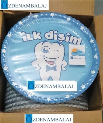 ROLL-UP İLK DİŞİM ERKEK KARTON TABAK ( 23 CM 8'Lİ ) - 2