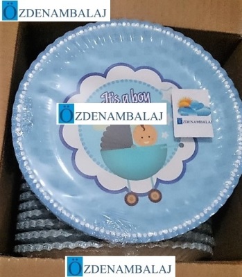 ROLL-UP IT'S A BOY ERKEK BEBEK KARTON TABAK ( 23 CM 8'Lİ ) - 2