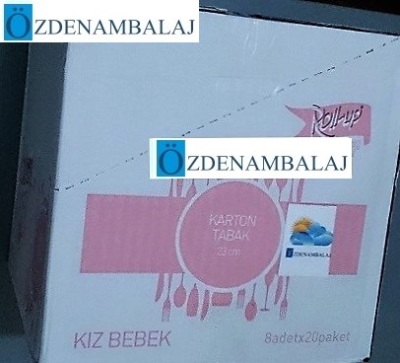 ROLL-UP IT'S GİRL KIZ BEBEK KARTON TABAK ( 23 CM 8'Lİ ) - 4
