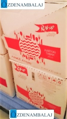 ROLL-UP KIRMIZI ZİG ZAG KARTON TABAK ( 23 CM 8'Lİ ) - 3