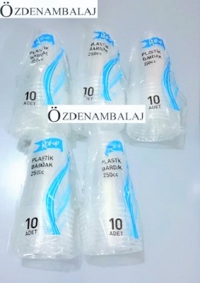 ROLL-UP KULLAN AT PLASTİK BARDAK 250 CC 10'LU - 2
