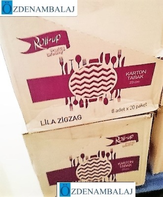 ROLL-UP LİLA ZİG ZAG KARTON TABAK ( 23 CM 8'Lİ ) - 3