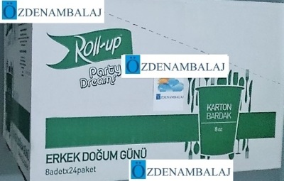  PARTY DREAMS KARTON BARDAK ERKEK DOĞUM GÜNÜ 8'Lİ  - 4