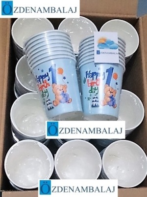ROLL-UP PARTY DREAMS KARTON BARDAK 1 YAŞ PARTİM ERKEK 8'Lİ - 4