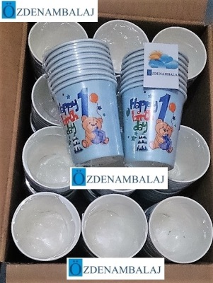 ROLL-UP PARTY DREAMS KARTON BARDAK 1 YAŞ PARTİM ERKEK 8'Lİ - 3