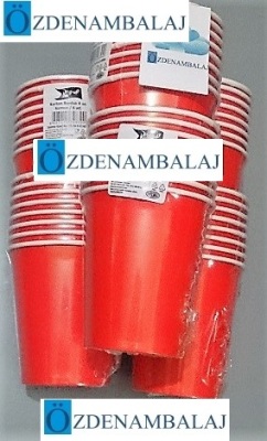 ROLL-UP PARTY DREAMS KARTON BARDAK ( KIRMIZI 8'Lİ) - 2