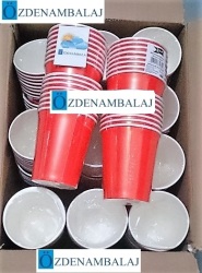 ROLL-UP PARTY DREAMS KARTON BARDAK ( KIRMIZI 8'Lİ) - 3