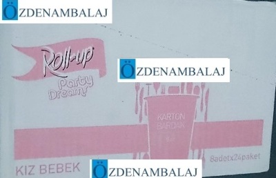 ROLL-UP PARTY DREAMS KARTON BARDAK KIZ BEBEK 8'Lİ - 4