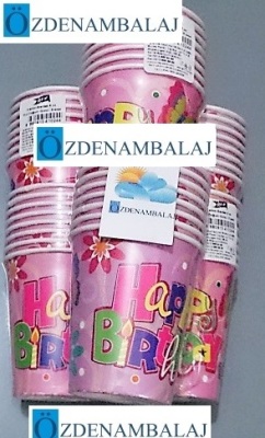 ROLL-UP PARTY DREAMS KARTON BARDAK KIZ DOĞUM GÜNÜ 8'Lİ - 2