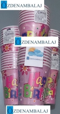 ROLL-UP PARTY DREAMS KARTON BARDAK KIZ DOĞUM GÜNÜ 8'Lİ - 3