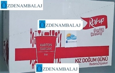 ROLL-UP PARTY DREAMS KARTON BARDAK KIZ DOĞUM GÜNÜ 8'Lİ - 4