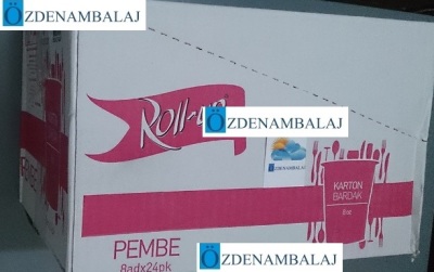 ROLL-UP PARTY DREAMS KARTON BARDAK ( PEMBE 8'Lİ) - 5