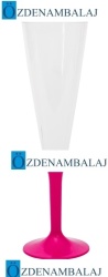 ŞAMPANYA BARDAĞI LÜKS PEMBE 10'LU - 2
