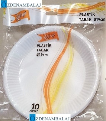 ROLL-UP PLASTİK TABAK BÜYÜK 19 CM 10 'LU - 2