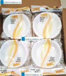 ROLL-UP PLASTİK TABAK ORTA 17 CM 10'LU - 4
