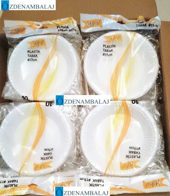 ROLL-UP PLASTİK TABAK ORTA 17 CM 10'LU - 4