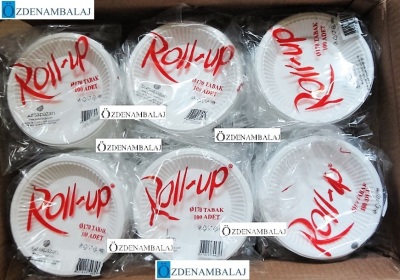 ROLL-UP PLASTİK TABAK ORTA 17 CM 100'LÜ - 3