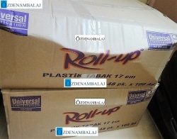 ROLL-UP PLASTİK TABAK ORTA 17 CM 100'LÜ - 4