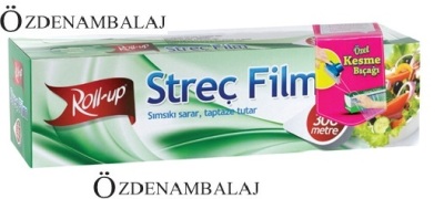 ROLL-UP STREÇ FİLM 30 CM*300 MT ( KAYAR BIÇAK HEDİYELİ ) - 1
